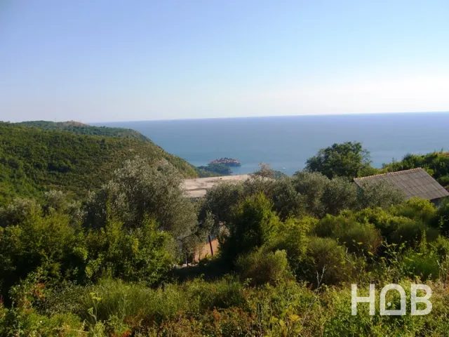À vendre, Plot, 968 m², Budva