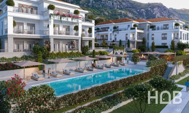 للبيع, Apartment In New Building, 54 m², Kotor