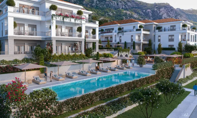 للبيع, Apartment In New Building, 54 m², Kotor