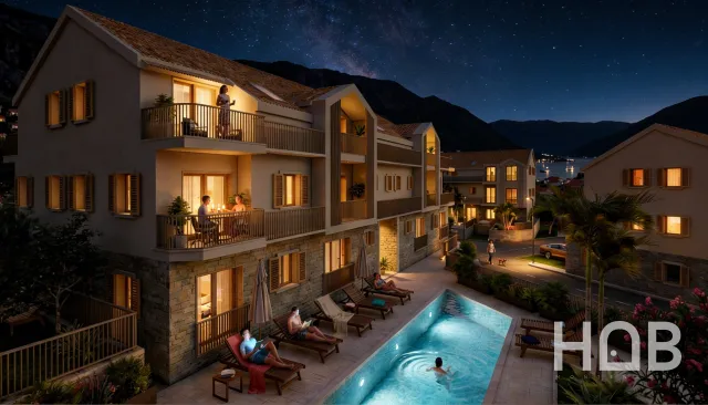 للبيع, Apartment In New Building, 49 m², Kotor