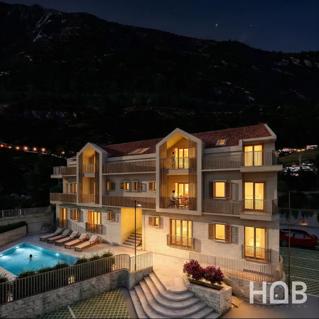 للبيع, Apartment In New Building, 49 m², Kotor