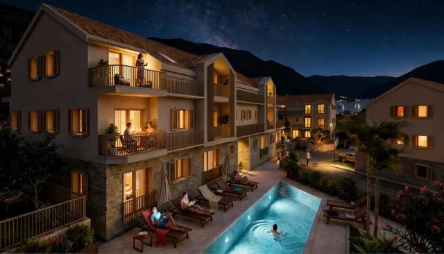 Na prodaju, Apartment In New Building, 49 m², Kotor