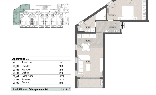 出售, Apartment In New Building, 48 m², Herceg Novi
