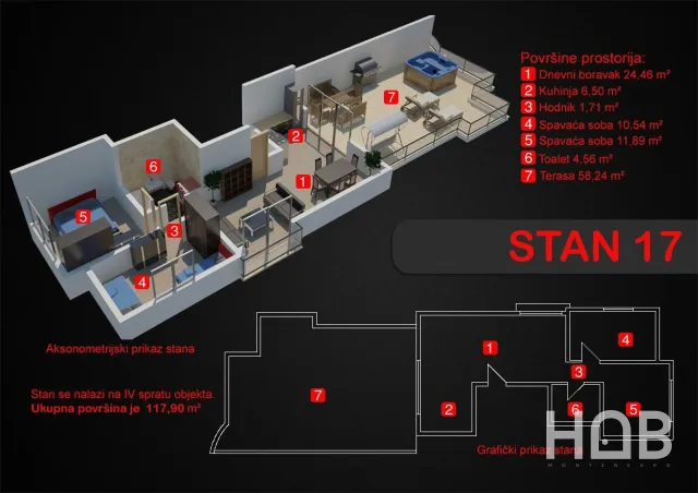 À vendre, Apartment In New Building, 41.53 m², Bar